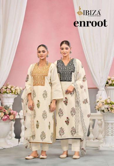 Ibiza enroot wholesale dress material manufacturer in mumbai